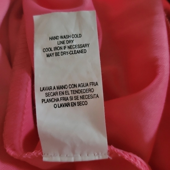 City Triangles Hot Pink Beaded V Neck Formal Satin Like Party Prom Dress - Picture 11 of 11